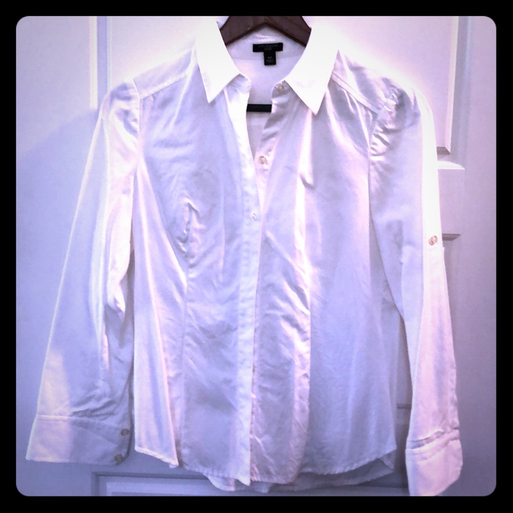 White blouse. Feminine, beautiful fit